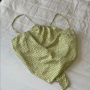 Dynamite Green Checkered Camisole